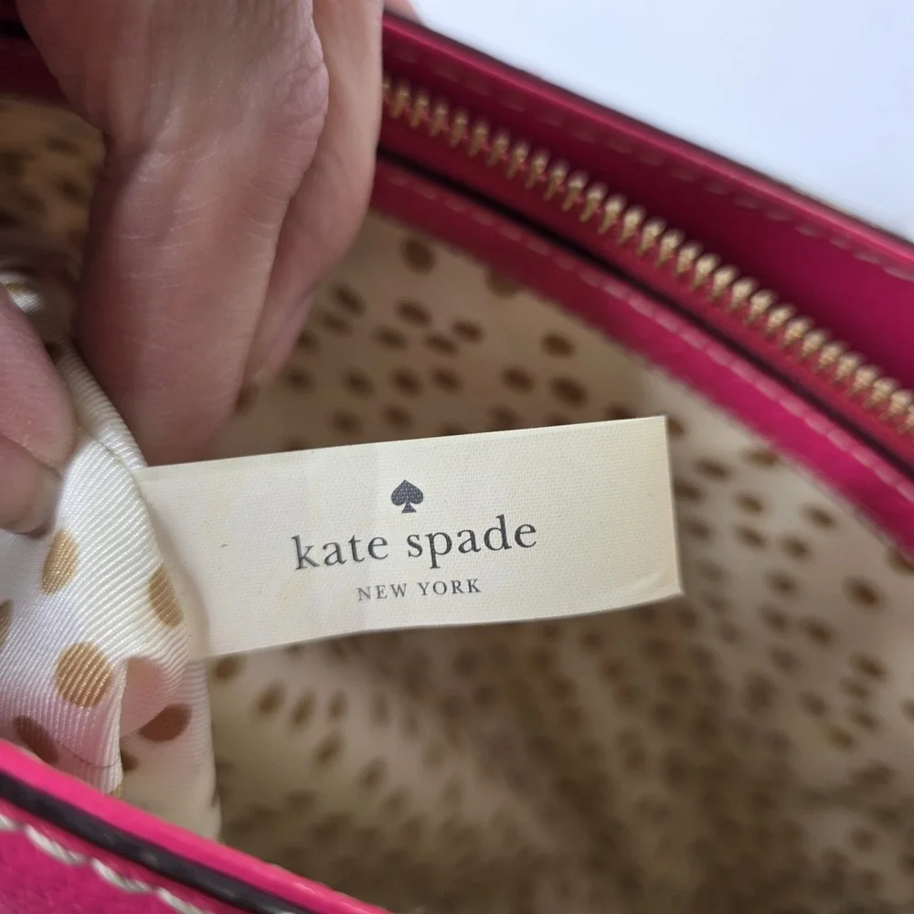 Kate Spade New York Wellesley Quinn Tote Pink Leather Satchel Handbag & Wallet